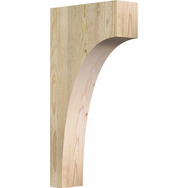 Ekena Millwork Huntington Rough Sawn Corbel, Douglas Fir, 4"W x 12"D x 24"H COR04X12X24HUN00RDF - main